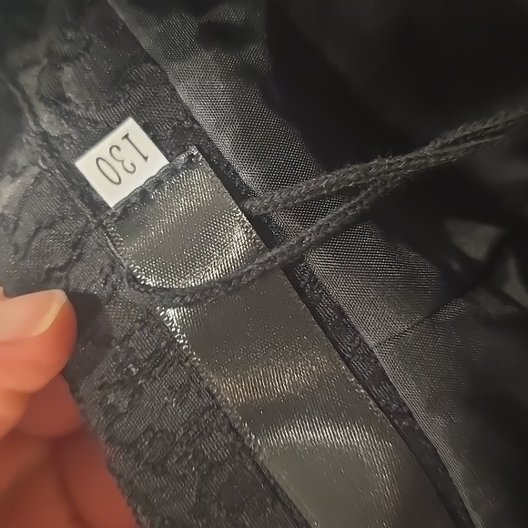 New Elegant Black Brocade Suit Set - Picture 3 of 5